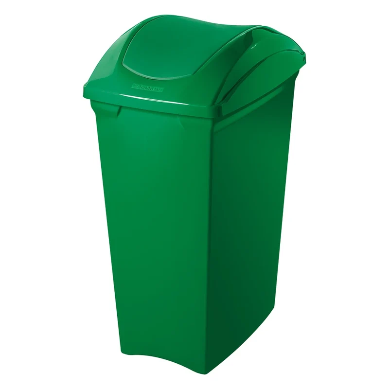 BASURERO SELECTIVO VERDE PLASTICO 40L