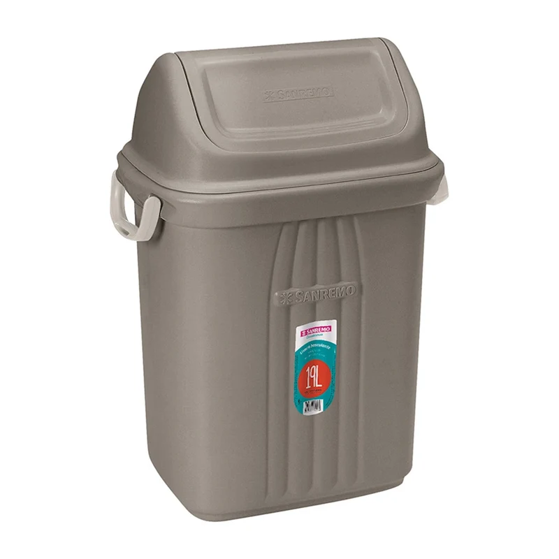 BASURERO BASC PLASTICO SANREMO 19L