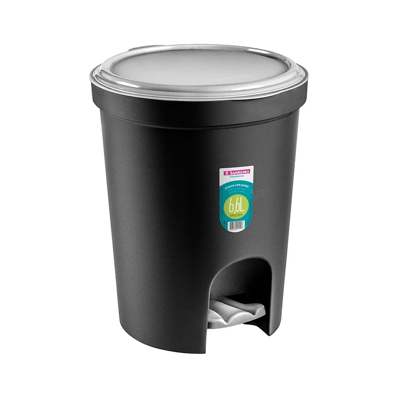 BASURERO PEQUEÑO CON PEDAL 6,6L
