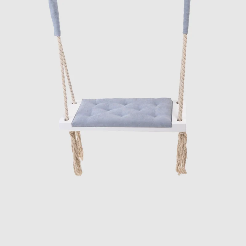 Hamaca Infantil de Madera con Asiento Acolchado