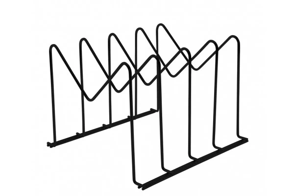 SOPORTE PARA MOLDES Y SARTEN - NEGRO MATE