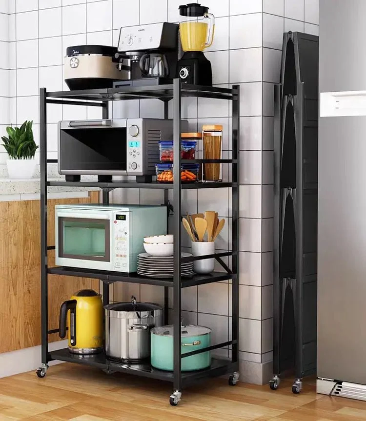 ESTANTE ORGANIZADOR PLEGABLE DE METAL 4 PISOS
