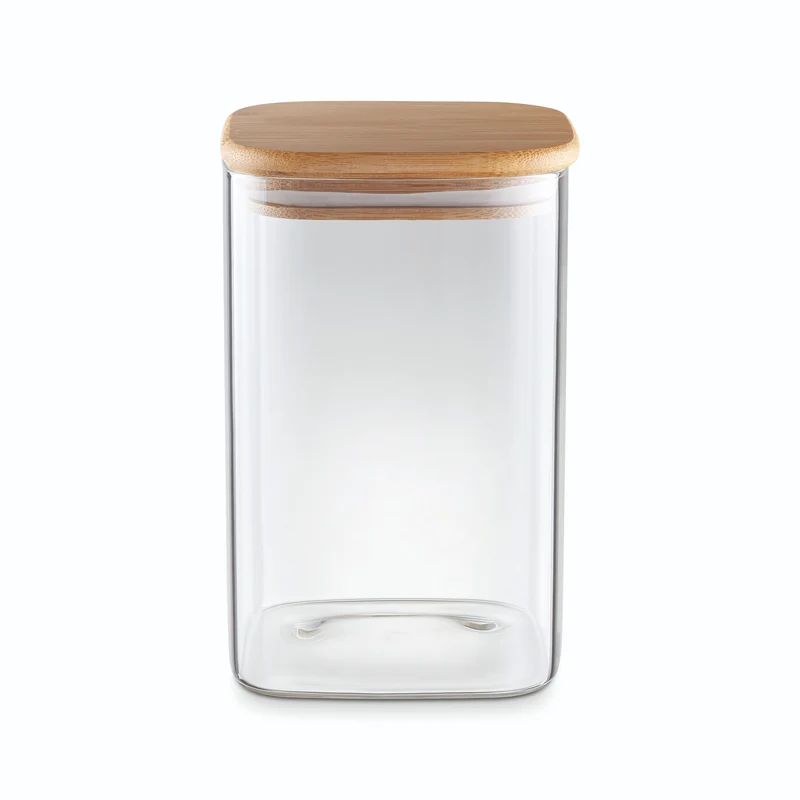 PORTA MANTIMENTO VIDRIO BOROSILICATO CUADRADO 1.2LTS