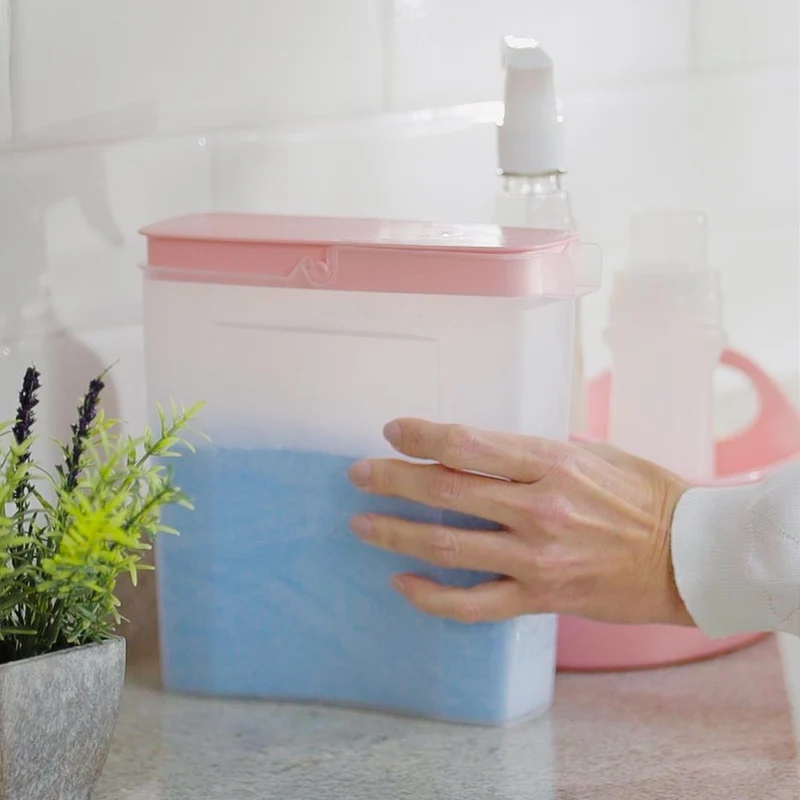 PORTA JABON EN POLVO ROSADO