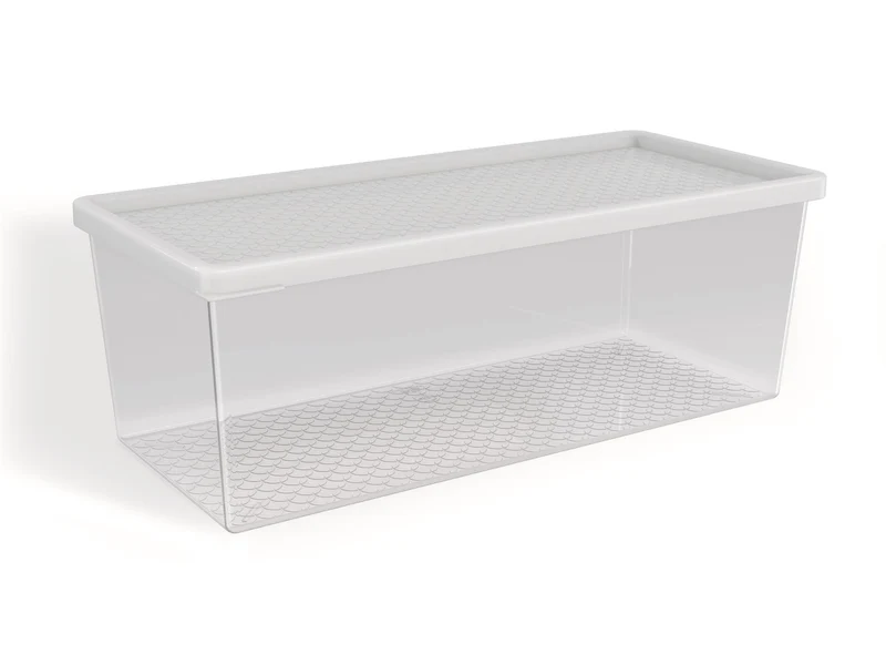 ORGANIZADOR MULTIUSO 4.5LTS XG TRANSP. TAPA BLANCA