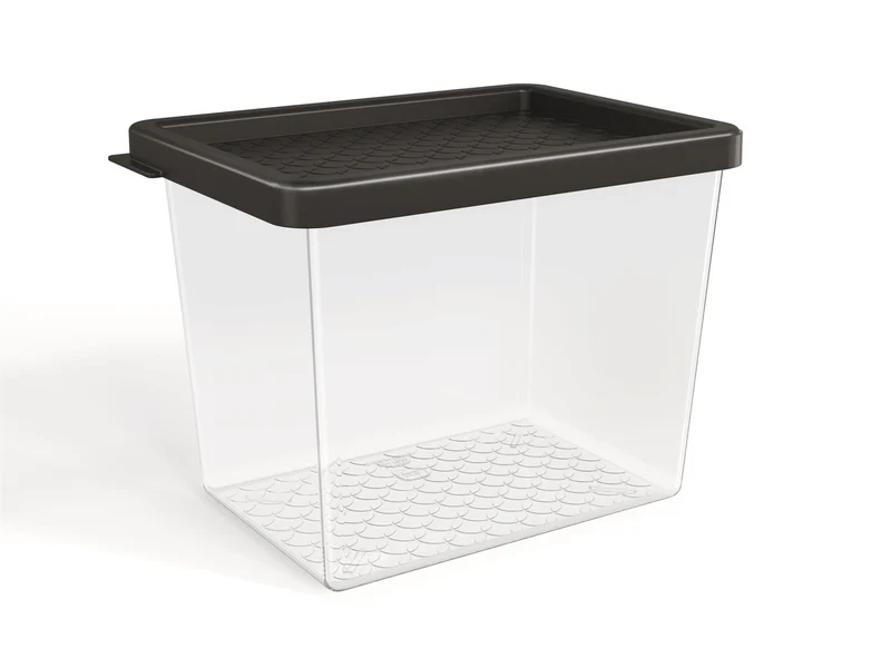 ORGANIZADOR MULTIUSO 1.3LTS TRANSP. TAPA NEGRA