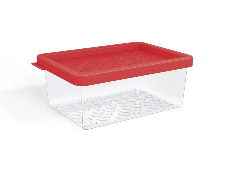 ORGANIZADOR MULTIUSO 600ML TRANSP. TAPAROJA