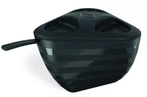 CONTENEDOR DE HARINA SLIM NEGRO SOLIDO