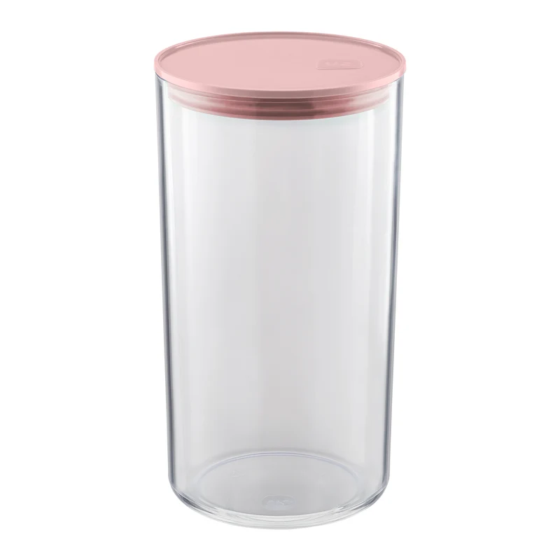 ORGANIZADOR C/TAPA ROSA HERMETICA 1,9L TRANSP.