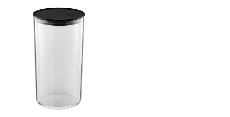 ORGANIZADOR C/TAPA NEGRA HERMETICA 1,9L TRANSP.