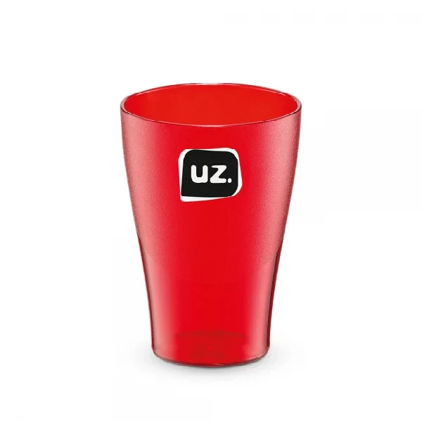 VASO 240ML ROJO TRANSLUCIDO