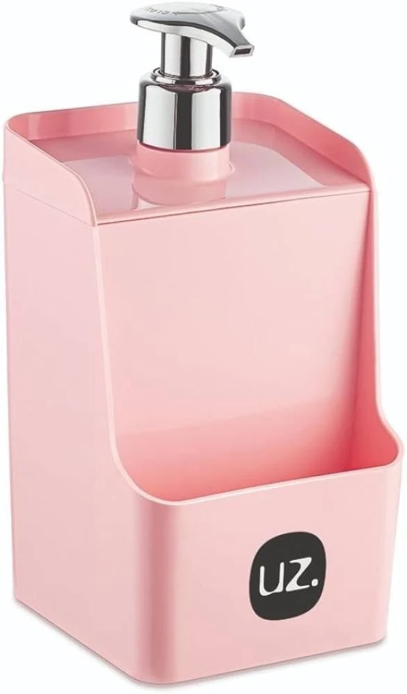 PORTA DETERGENTE SLIM ROSA SOLIDO PP