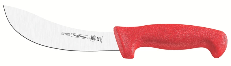 CUCHILLO CURVO 7 PROFISSIONAL ROJO