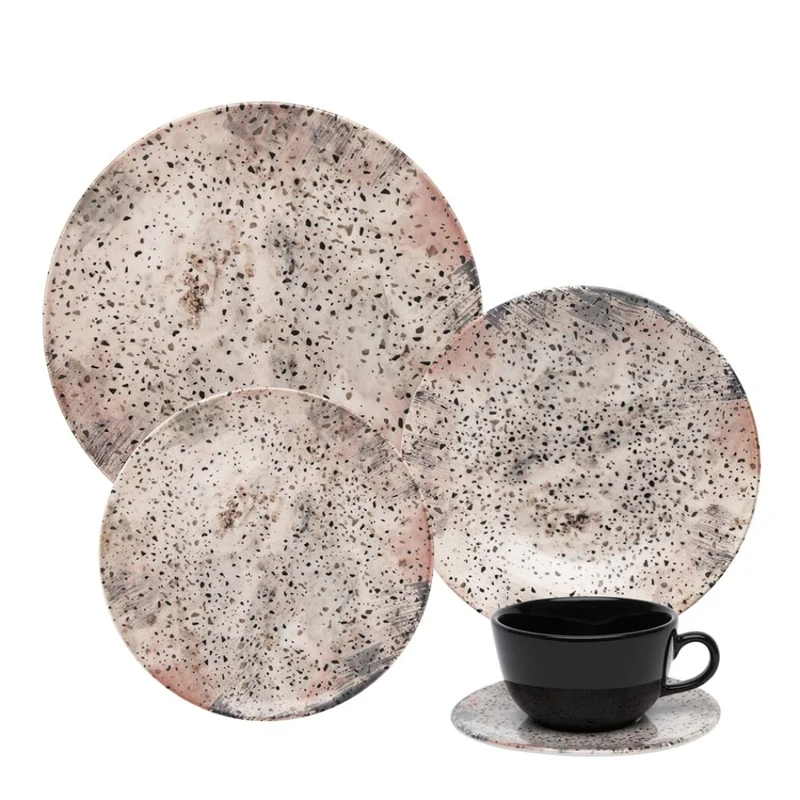 VAJILLA 30 PZA UNNI TERRAZZO