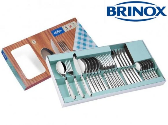 JGO. CUBIERTOS 24 PZA LYON BRINOX