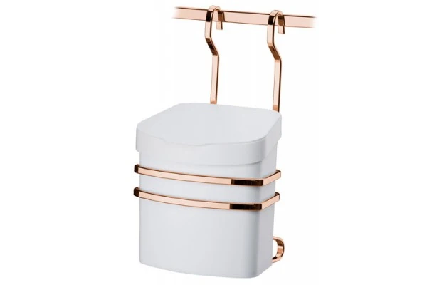 SOPORTE CON BASURERO 2,5LT - ROSE GOLD