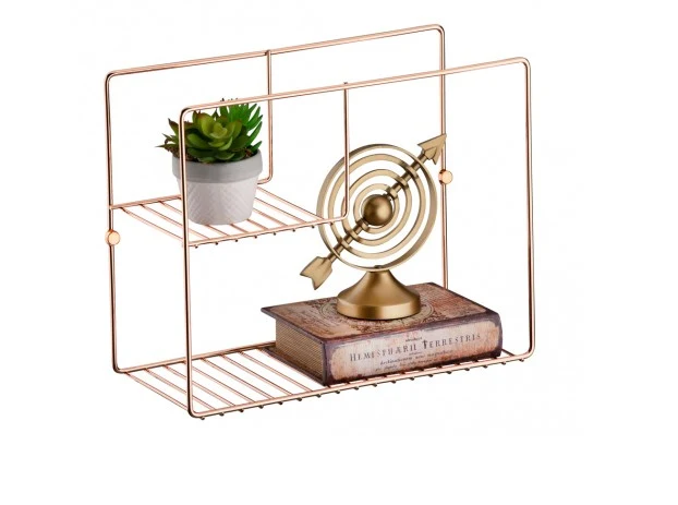ESTANTE DE PARED DECORATIVA ROSE GOLD