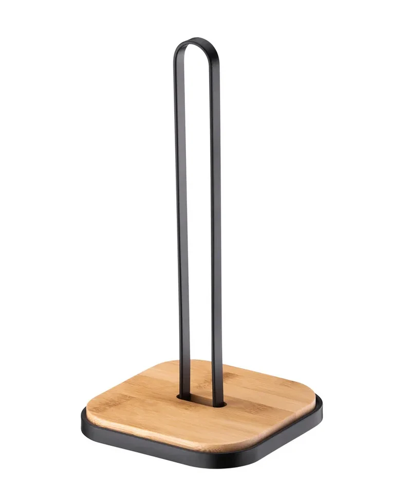 PORTA PAPEL DE COCINA NEGRO MATE
