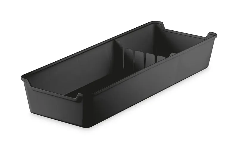 ORGANIZADOR DE GAVETA 125X340 CUCHILLOS NEGRO SOLI