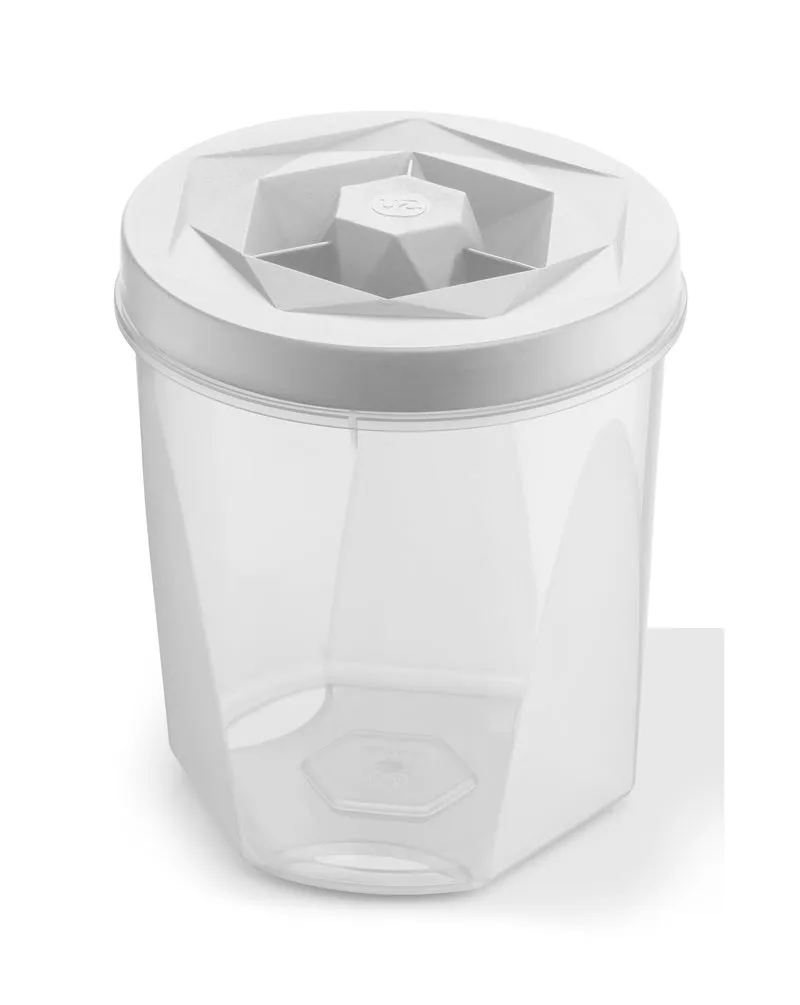 POTE C/TAPA ROSCAVISION 1,1L BLANCO TRANSLUCIDO