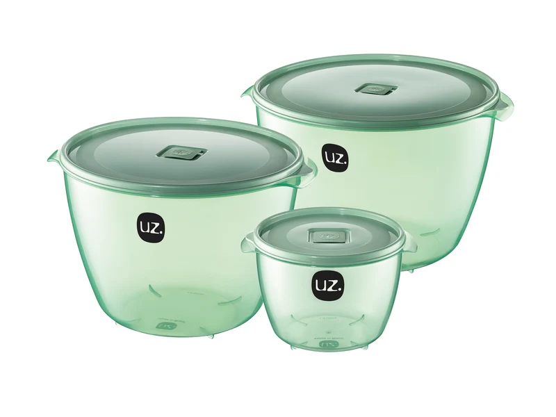 JGO. CONTENEDORE 3 PZAS. VISION VERDE MENTA TRANSL