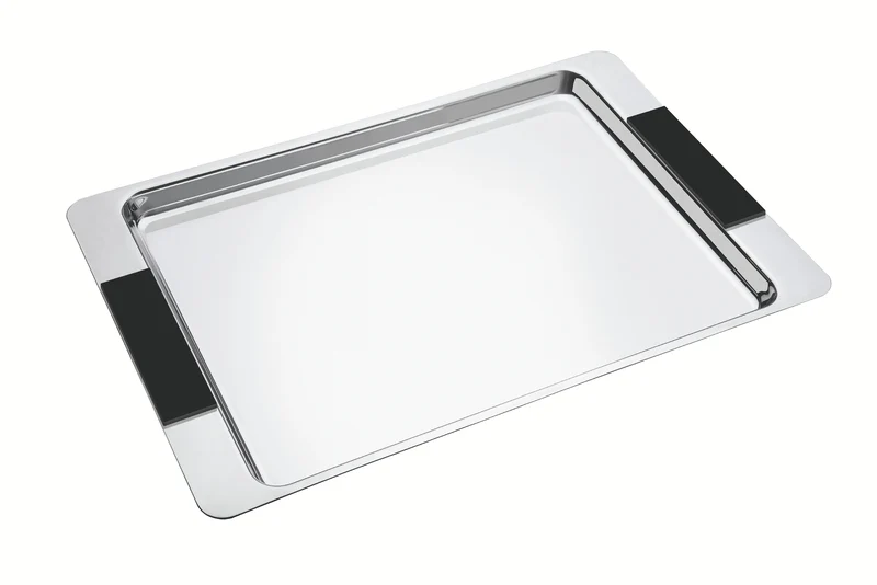 BANDEJA RECTANGULAR PIANI 49 CM NEGRO