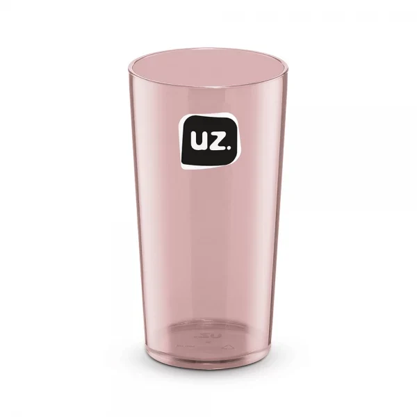VASO 500ML CRISTAL ROSADO TRASLUCIDO