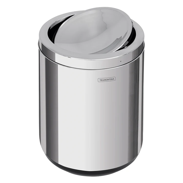BASURERO INOX C/T BASCULANTE 7 LTS.