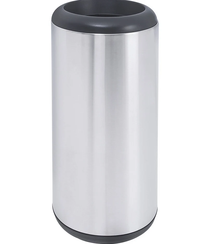 BASURERO CAPSULA SIN TAPA 10L NEG