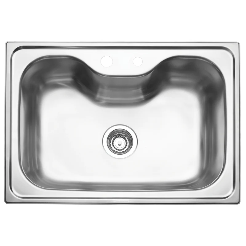 LAVAPLATO DE SOBREPONER INIX 86X50CM 2 CUB PERF.