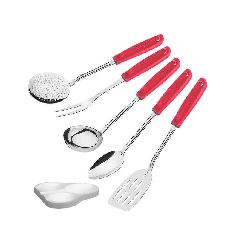 JGO. UTENSILIOS 6 PZA UTILITA ROJO