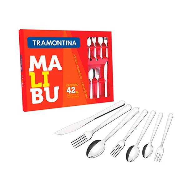 JGO. CUBIERTOS 42 PZA MALIBU