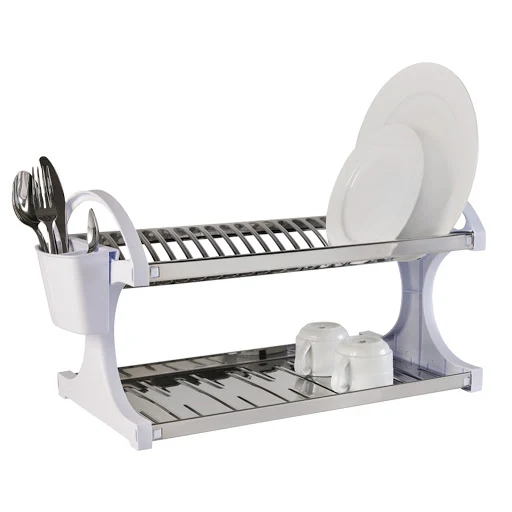 ESCURRIDOR EN ACERO INOXIDABLE CAP 20 PLATOS BLANC