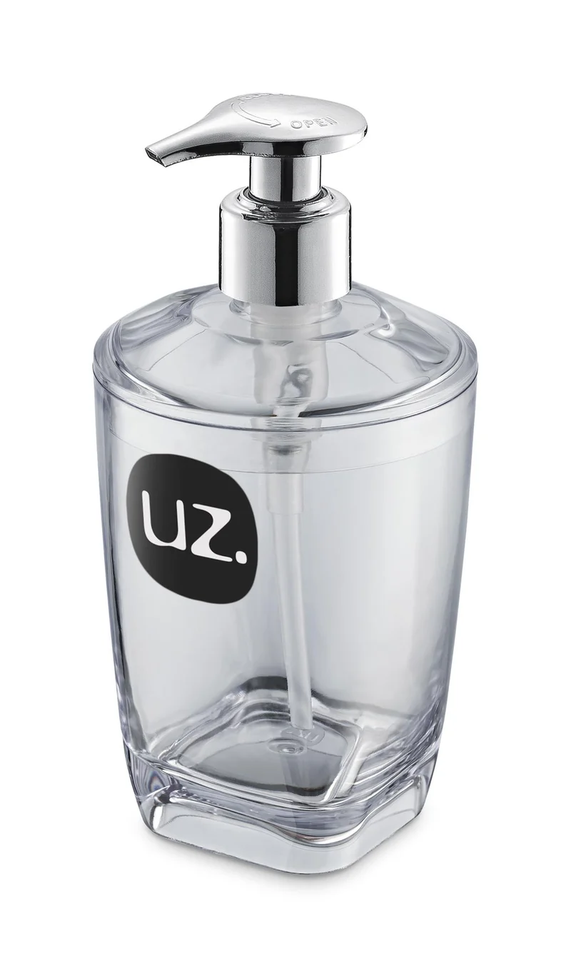 PORTA JABON LIQUIDO PREMIUM TRANSPARENTE TRASLUCIDO