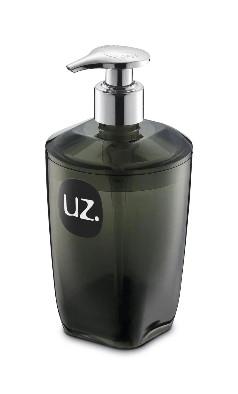 PORTA JABON LIQUIDO PREMIUM NEGRO TRASLUCIDO