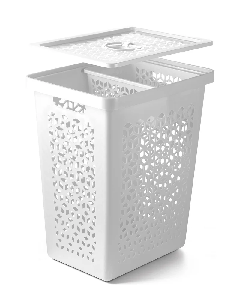 CESTO MULTIUSO 55L COM TAMPA/CESTO ORGANIZADOR M