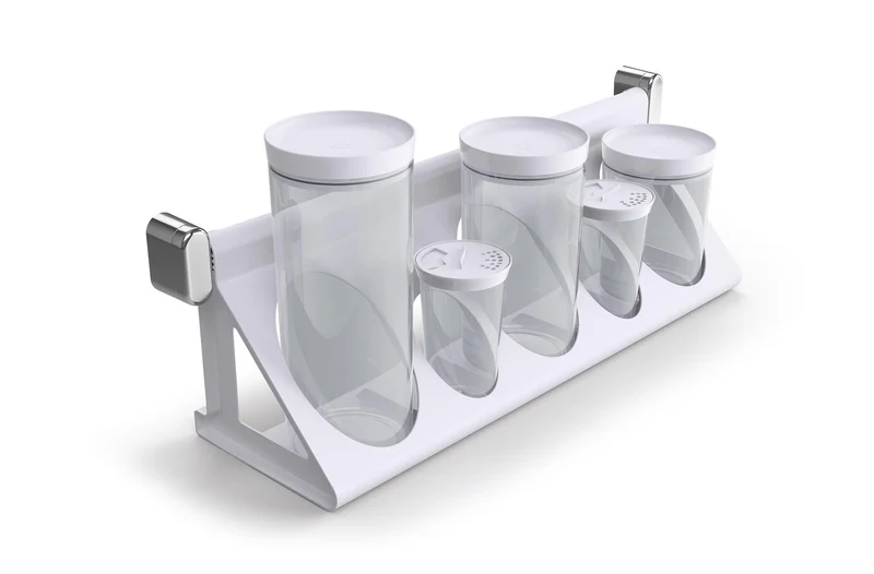 SOPORTE PORTA-CONDIMENTOS BLANCO SOLIDO