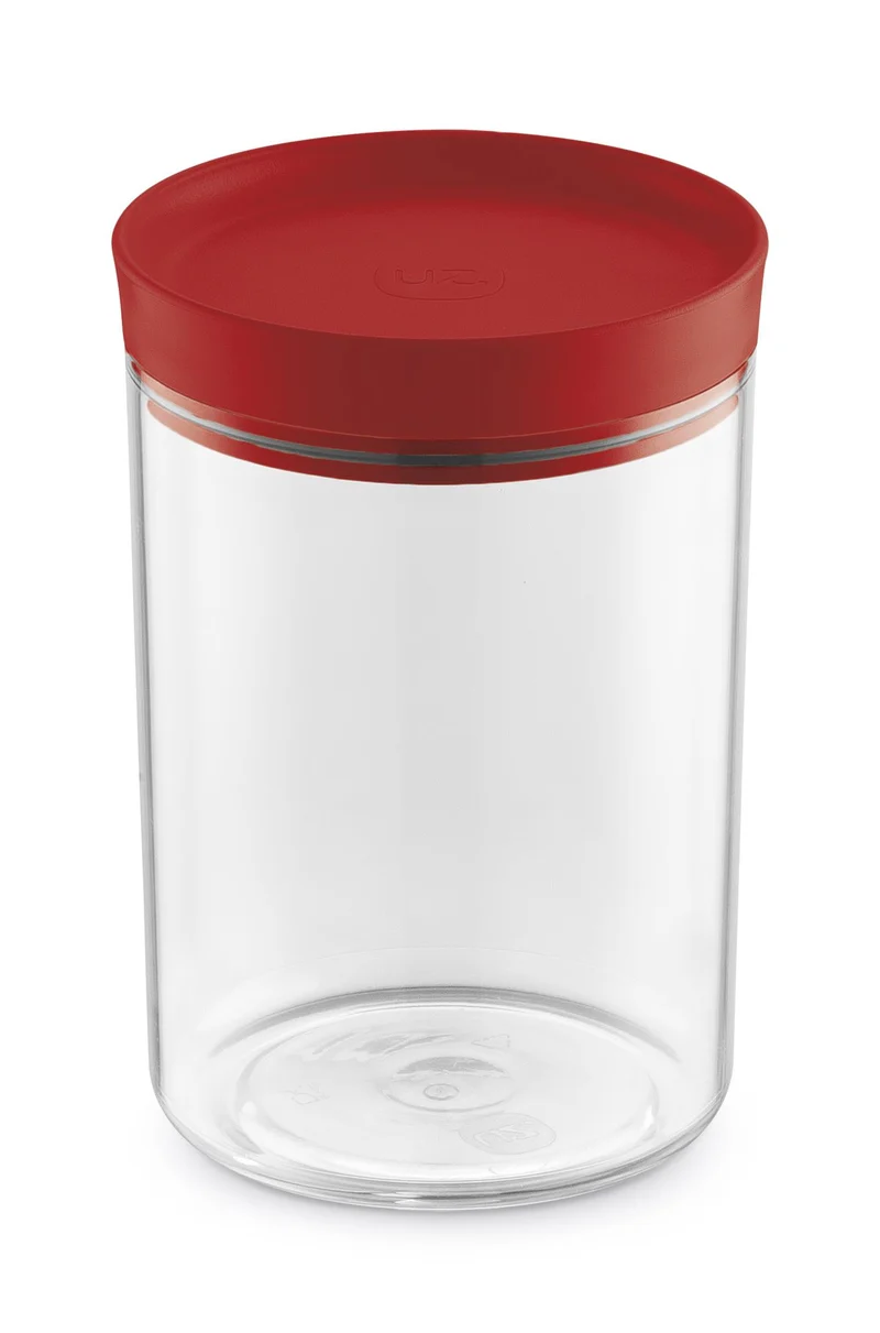 PORTA MANTIMENTOS 1,4L TRANS. C/ TAMPA ROJO