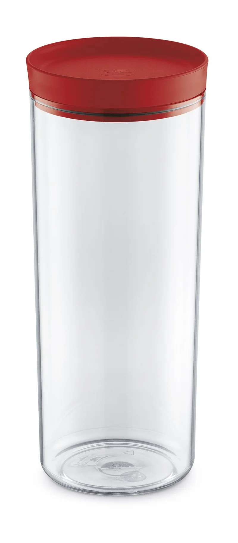 PORTA MANTIMENTOS 2,5L TRANS. C/ TAMPA ROJO