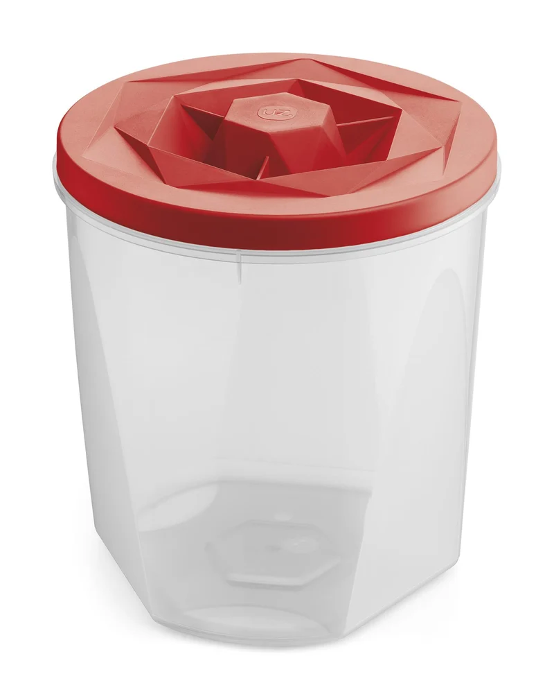 POTE C/TAPA ROSCAVISION 5,1L ROJO TRANSLUCIDO