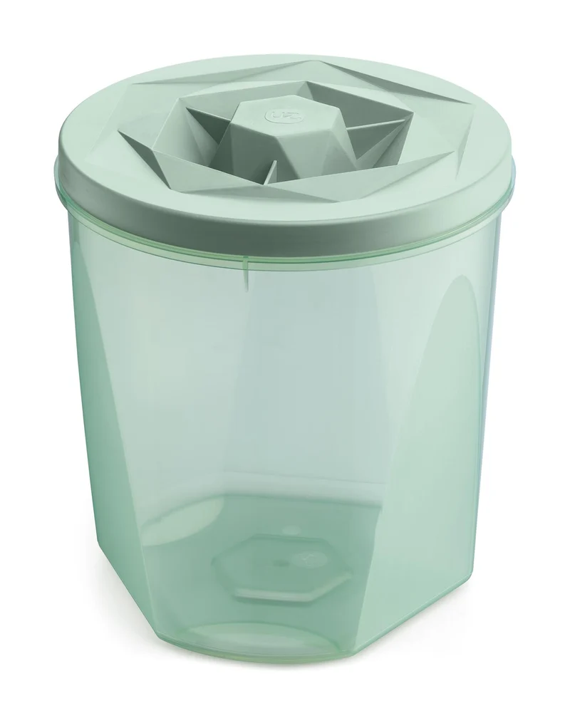 POTE C/TAPA ROSCAVISION 5,1L VERDE MENTA TRANSLUCIDO