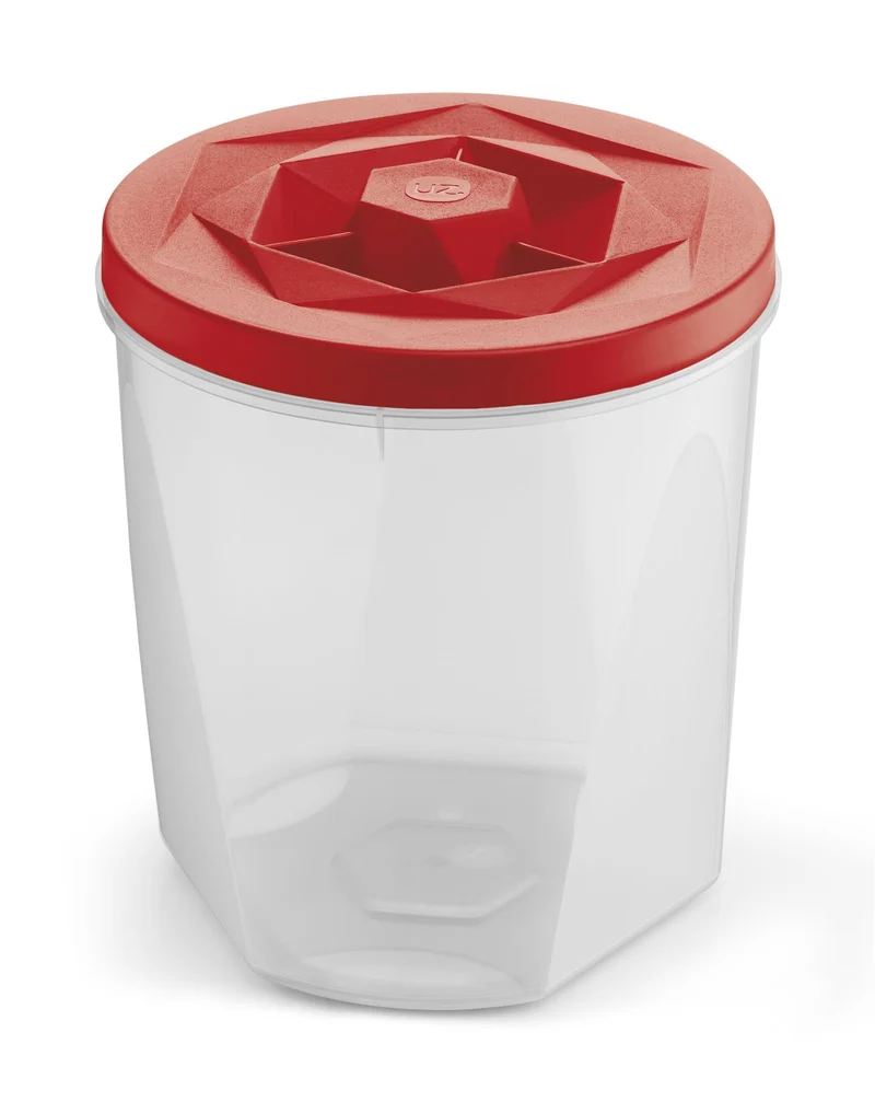 POTE C/TAPA ROSCAVISION 3,3L ROJO TRANSLUCIDO