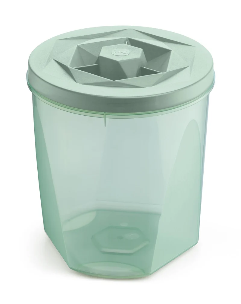 POTE C/TAPA ROSCAVISION 3,3L VERDE MENTA TRANSLUCIDO