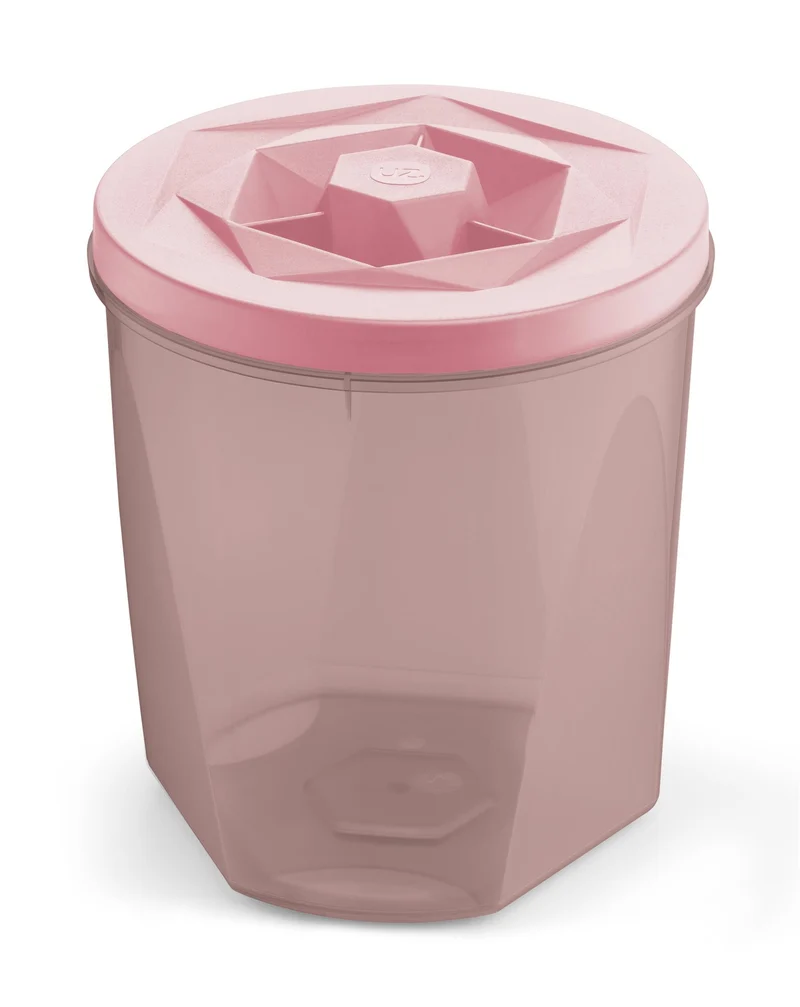 POTE C/TAPA ROSCAVISION 3,3L ROSA TRANSLUCIDO