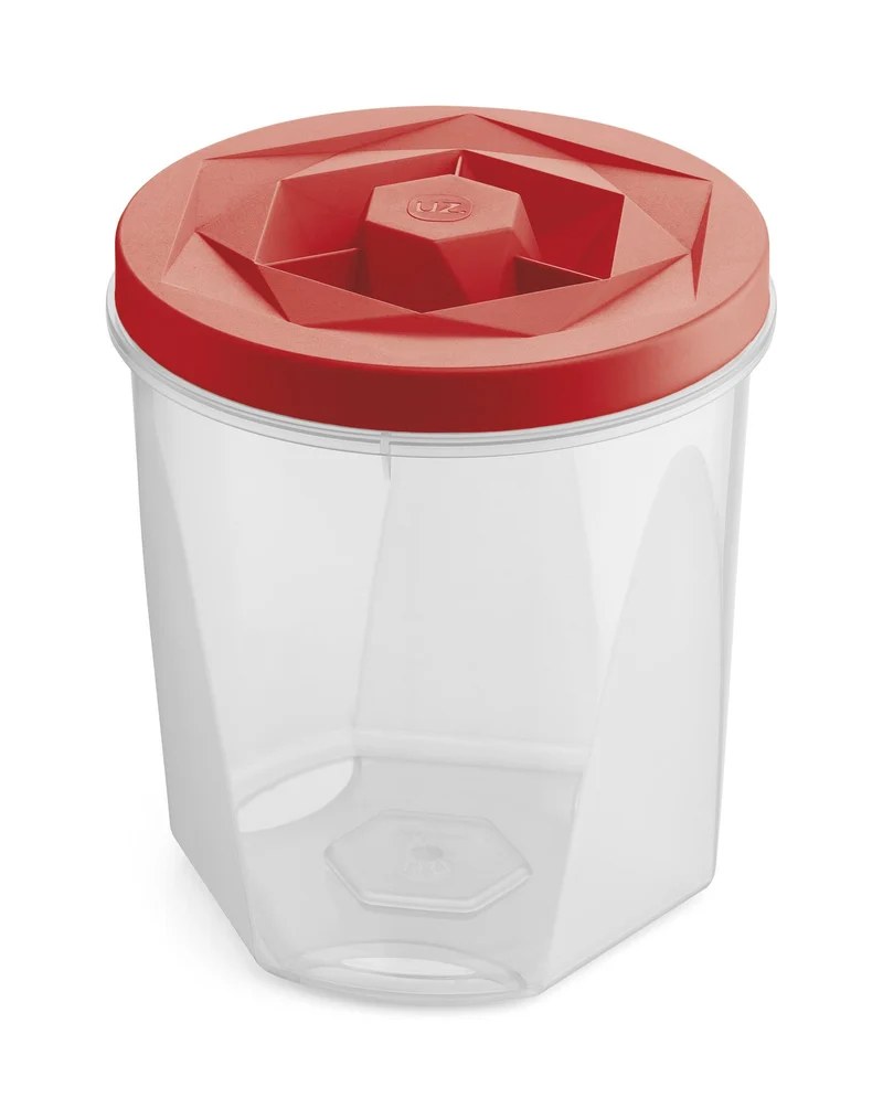 POTE C/TAPA ROSCAVISION 2L ROJO TRANSLUCIDO
