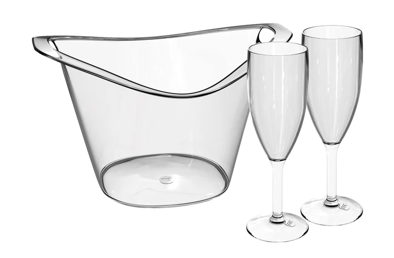 KIT FIESTA 3 PZA TRANSPARENTE TRANSLUCIDO