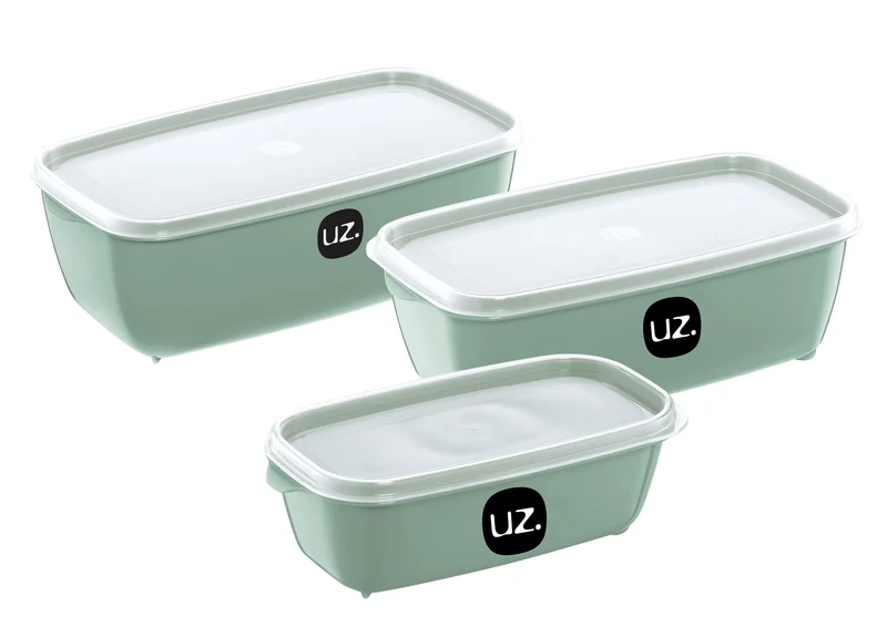 KIT 3 MULTIUSO RETANGULAR VERDE MENTA