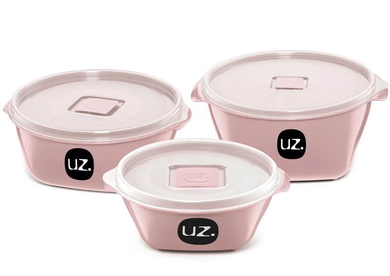 KIT 3 MULTIUSO PREMIUM ROSA SOLIDO