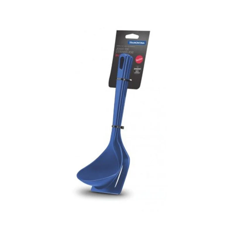 JGO. UTENSILIOS 3 PZA TEFLON AZUL
