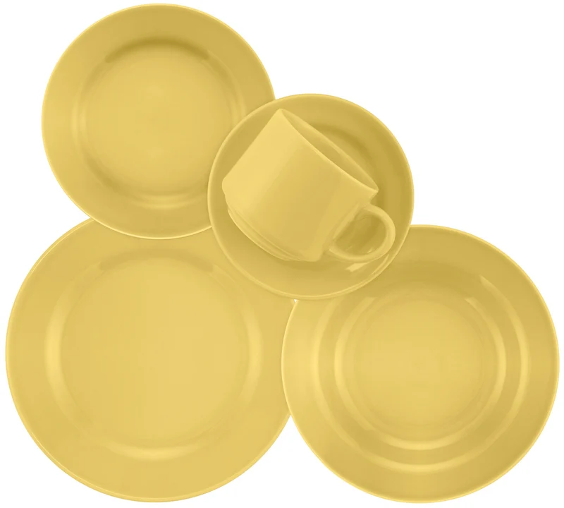 JGO. VAJILLA 30 PZA DONNA AMARILLO